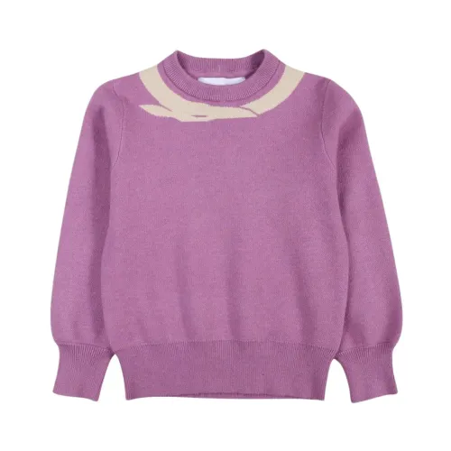 Trussardi , Logo Crewneck Sweater ,Pink female, Sizes: