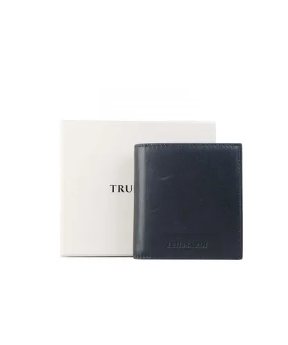 Trussardi Mens Accessories Parsec Billfold Wallet in Black Leather (archived) - One Size