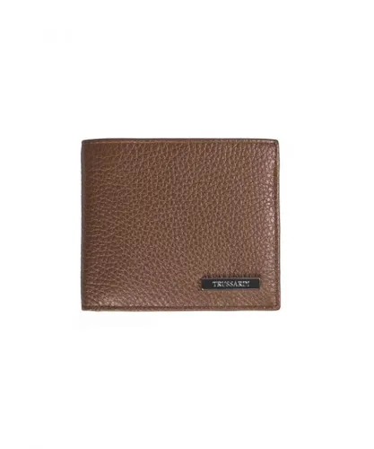 Trussardi Mens Brown Leather Wallet - One Size