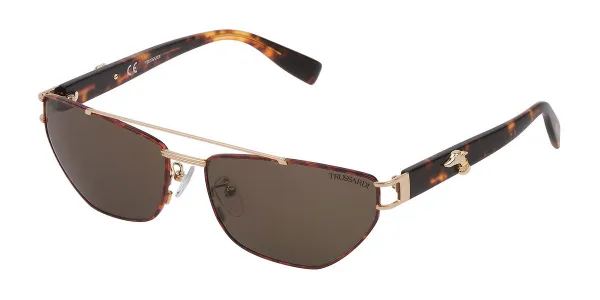 Trussardi STR375 0320 Women's Sunglasses Gold Size 61