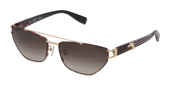 Trussardi STR375 0378 Women's Sunglasses Tortoiseshell Size 61