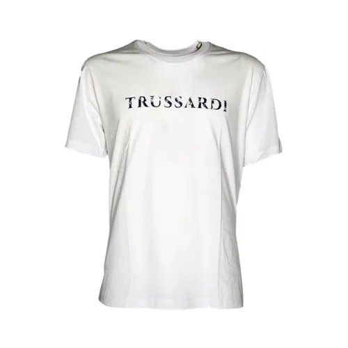 Trussardi , T-Shirts ,White male, Sizes:
