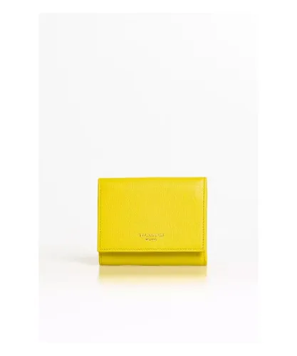 Trussardi WoMens Yellow Leather Wallet - One Size