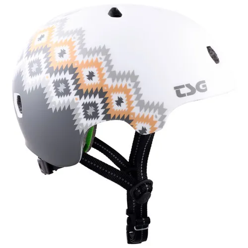 TSG - Kid's Meta Graphic Design - Bike helmet size S/M - 54-57cm, white