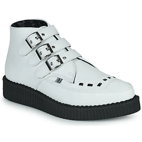 TUK  POINTED CREEPER 3 BUCKLE BOOT  women's Mid Boots in White