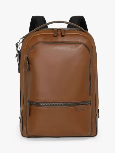 TUMI Bradner Leather Backpack, Cognac - Cognac - Unisex