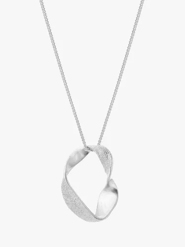 Tutti & Co Softly Twisted Pendant Necklace - Silver - Female