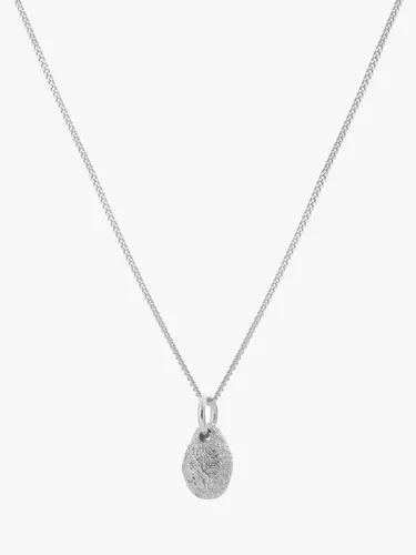 Tutti & Co Still Textured Pendant Necklace - Silver - Female