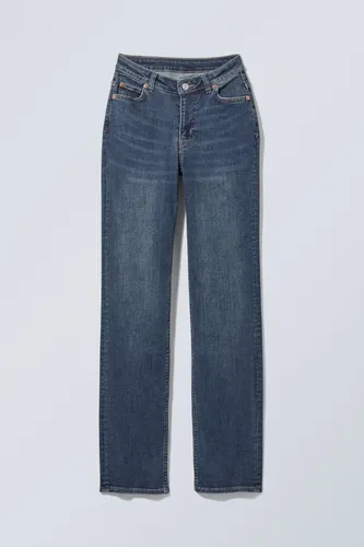 Twig Curve Mid Straight Jeans - Blue