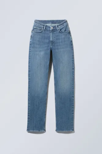 Twig Curve Mid Straight Jeans - Blue
