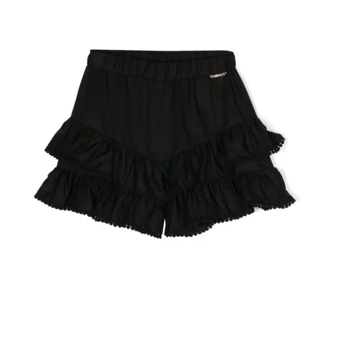 Twinset , Black Shorts Set ,Black female, Sizes: