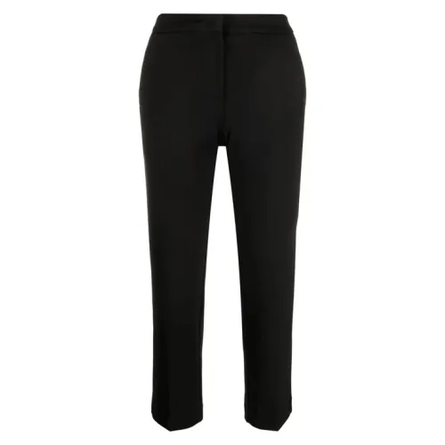 Twinset , Black Slim Fit Tailored Trousers ,Black female, Sizes: