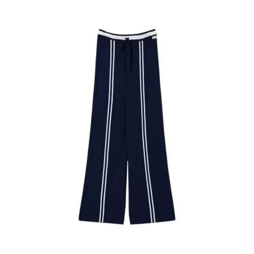Twinset , Blue Palazzo Knit Trousers ,Blue female, Sizes: