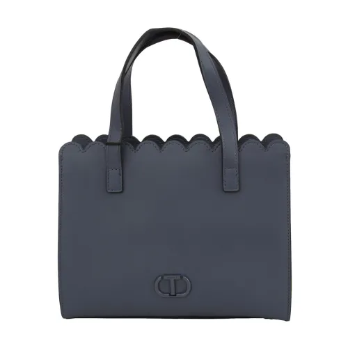 Twinset , Blue Small Shopper Bag ,Blue female, Sizes: ONE SIZE