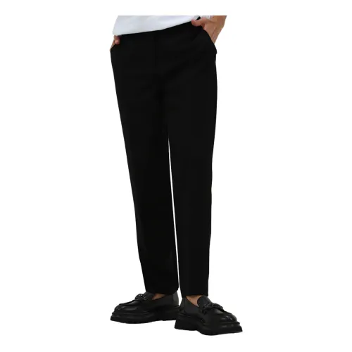 Twinset , Lightweight Women`s Trousers with Side Pockets ,Black female, Sizes: