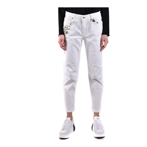 Twinset , Loose-fitting jeans ,White female, Sizes: