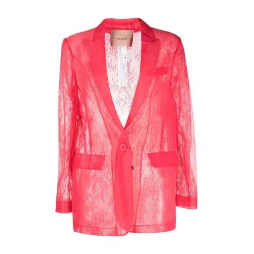 Twinset , Sport jacket ,Red female, Sizes: