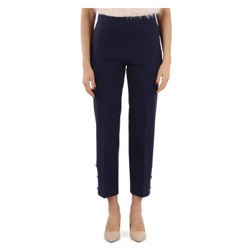 Twinset , Trousers ,Blue female, Sizes: