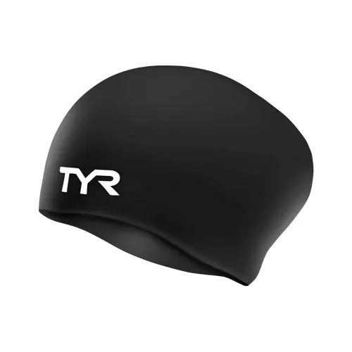 TYR Unisex Tyr Long Hair Silicone Swim Cap
