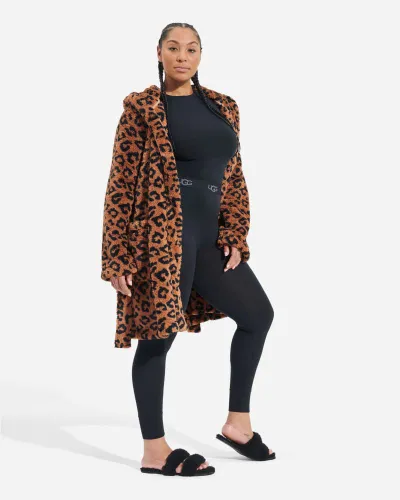 UGG® Aarti Print Robe for Women in Cider Leopard