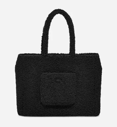 UGG Adrina Sherpa Tote Bag for Women in Black, Size OS, Polyester Blend