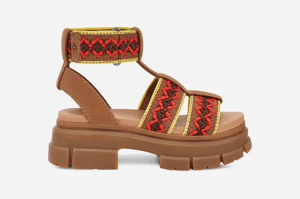 UGG® Ashton Heritage Braid Sandal for Women in Brown