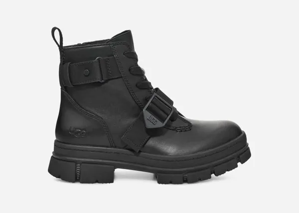 UGG® Ashton Lace Up Boot for Women in Black