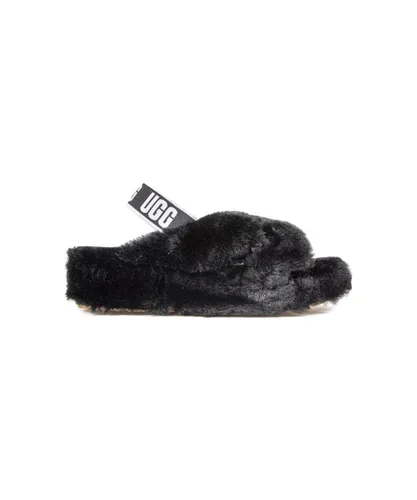 Ugg Australia Womens Ugg Fab Yeah Sandals - Black Wool