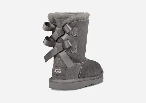 UGG® Bailey Bow II Classic Boots for Kids in Grey