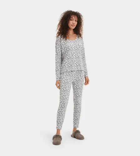 UGG® Birgit Print Pyjama Set for Women in Grey Leopard
