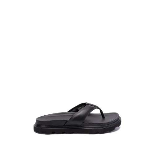 UGG , Black Capitola Flip Sandals ,Black male, Sizes: