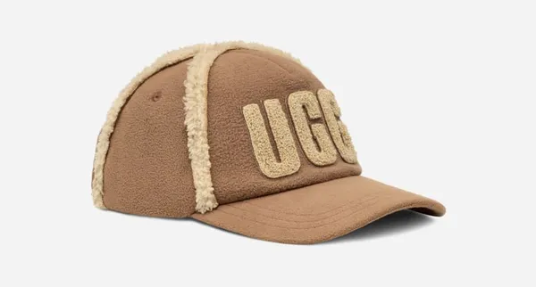 UGG® Bonded Fleece Baseball Cap in Brown