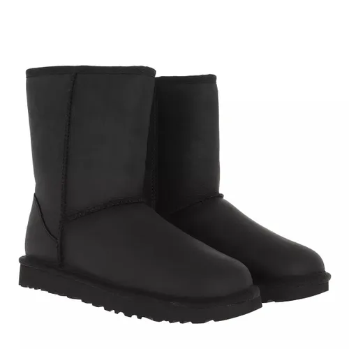 UGG Boots & Ankle Boots - W Classic Short Leather - black - Boots & Ankle Boots for ladies