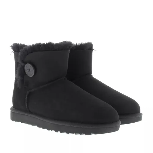 UGG Boots & Ankle Boots - W Mini Bailey Button Ii - black - Boots & Ankle Boots for ladies