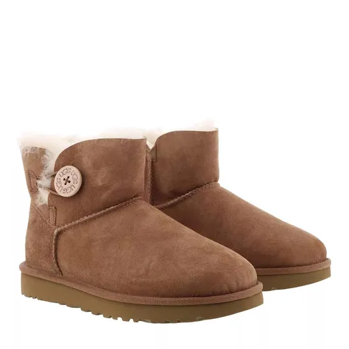 UGG Boots & Ankle Boots - W Mini Bailey Button Ii - brown - Boots & Ankle Boots for ladies
