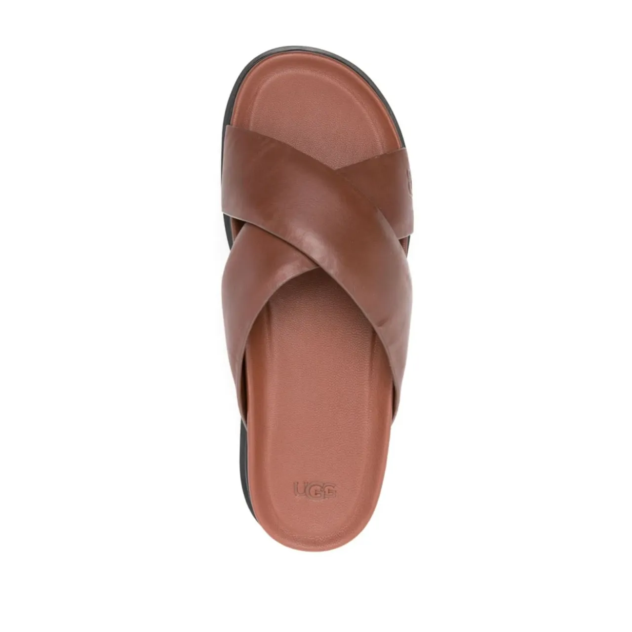 UGG , Brandy Flat Shoes Capitola Cross Slide ,Brown male, Sizes: