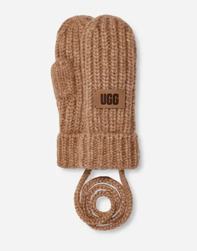UGG® Chunky Mitten in Brown