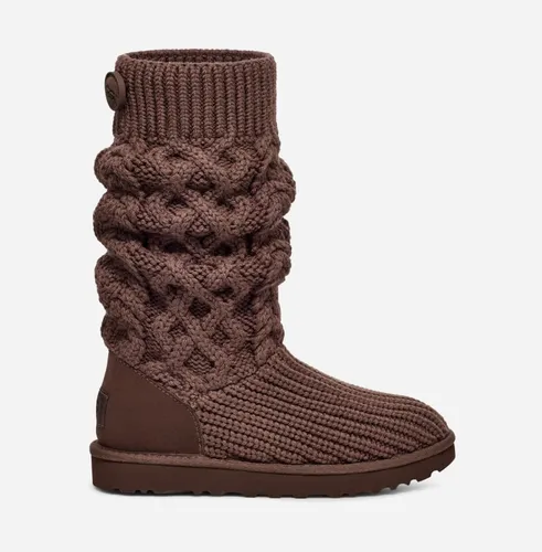 UGG® Classic Cardi Cabled Knit Boot in Brown