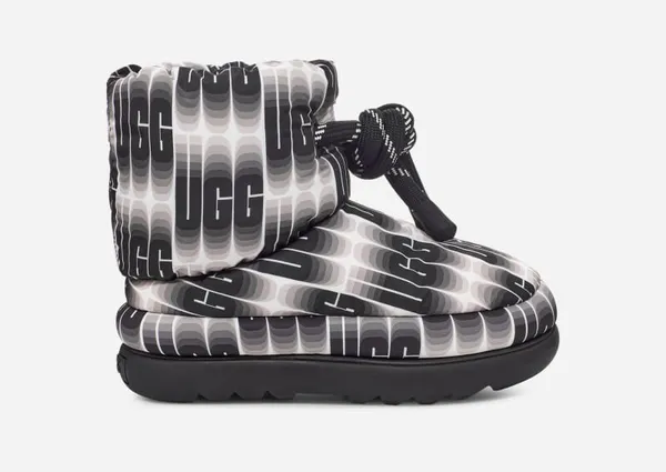 UGG® Classic Maxi Wavelength Short Boot for Women in Black/White