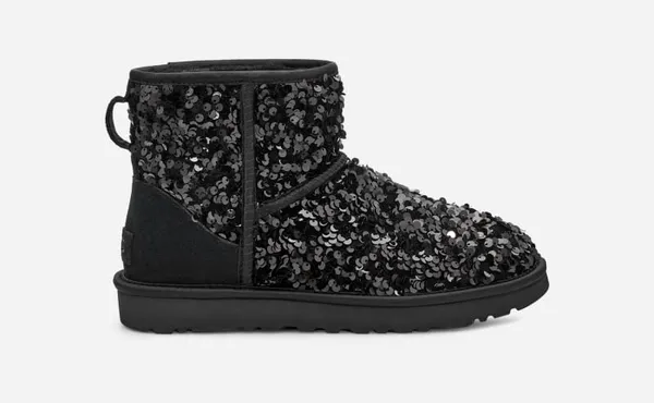 UGG® Classic Mini Chunky Sequin Boot for Women in Black