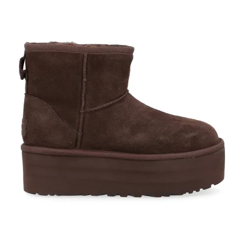 UGG , Classic Mini Platform Boots Brown ,Brown female, Sizes: