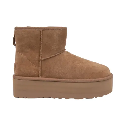 UGG , Classic Mini Platform Boots ,Brown female, Sizes: