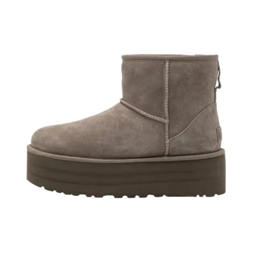 UGG , Classic Mini Platform Boots ,Gray female, Sizes: