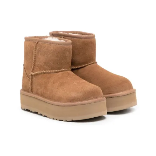 UGG , Classic Mini Platform Boots in Chestnut for Kids ,Brown female, Sizes:
