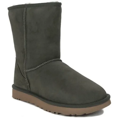 UGG  Classic Short Ii Forest Night  women's Low Ankle Boots in Green