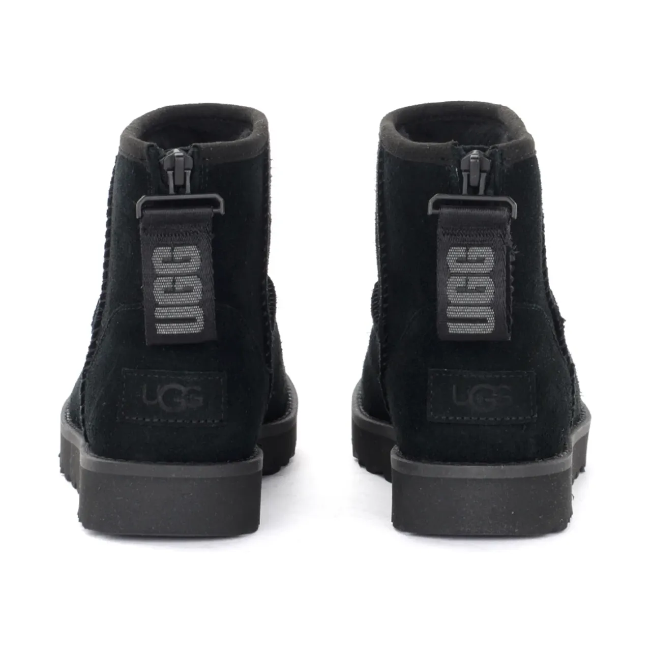 UGG , Clic Mini Logo Zip Boots ,Black female, Sizes: