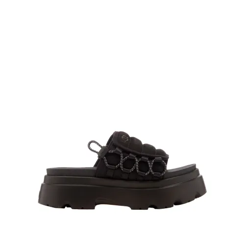 UGG , Comfortable Wedge Sandals ,Black female, Sizes: