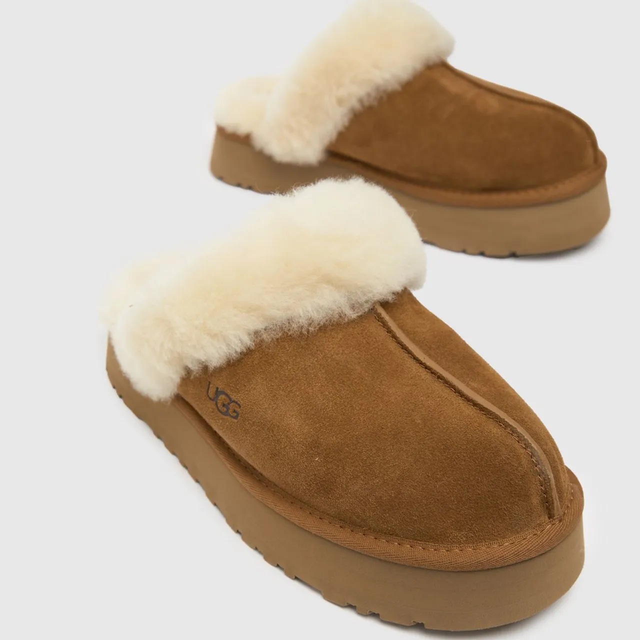 Ugg Disquette Slippers In Tan