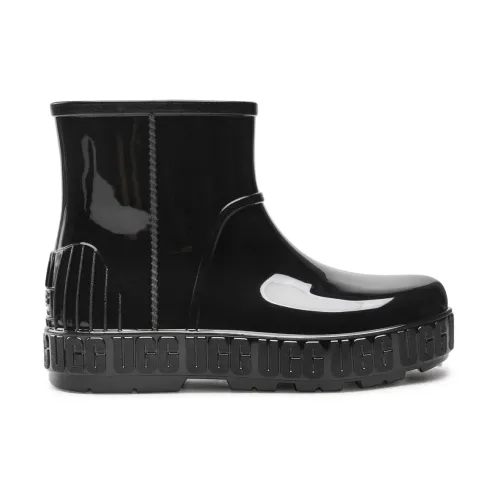 UGG , Drizlita Black Rain Boots Logo Rubber ,Black female, Sizes:
