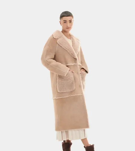 UGG® Fayre Twinface Sheepskin Coat for Women in Sandalwood